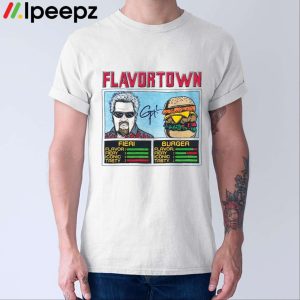 Flavortown Jam Fieri Burger Shirt