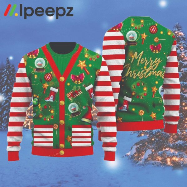 Funny Christmas Cardigan Style Ugly Christmas Sweater