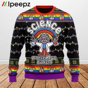 Gearhomies Science LGBT Ugly Christmas Sweater