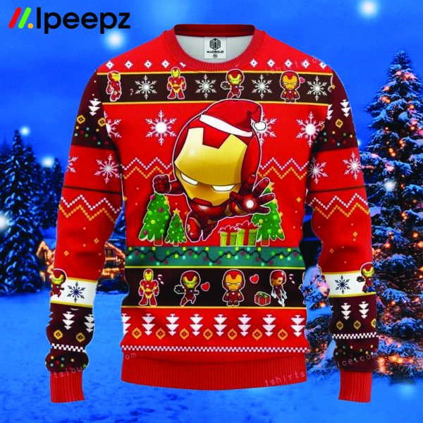 Iron Man Chibi Ugly Christmas Sweater