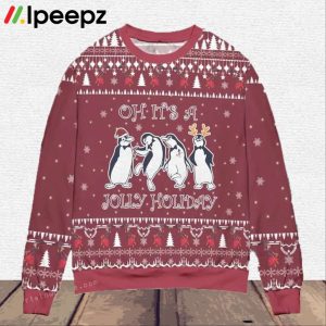 Mary Poppins Oh It’s A Jolly Holiday Penguins Ugly Christmas Sweater