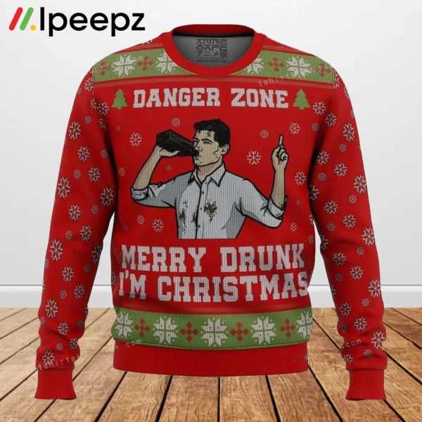 Merry Drunk Im Christmas Sterling Archer Ugly Sweater