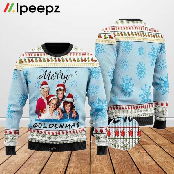 Merry Goldenmas Sweater Ever Ugly Christmas Sweater