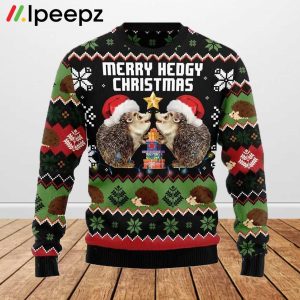 Merry Hedgy Christmas Ugly Sweater