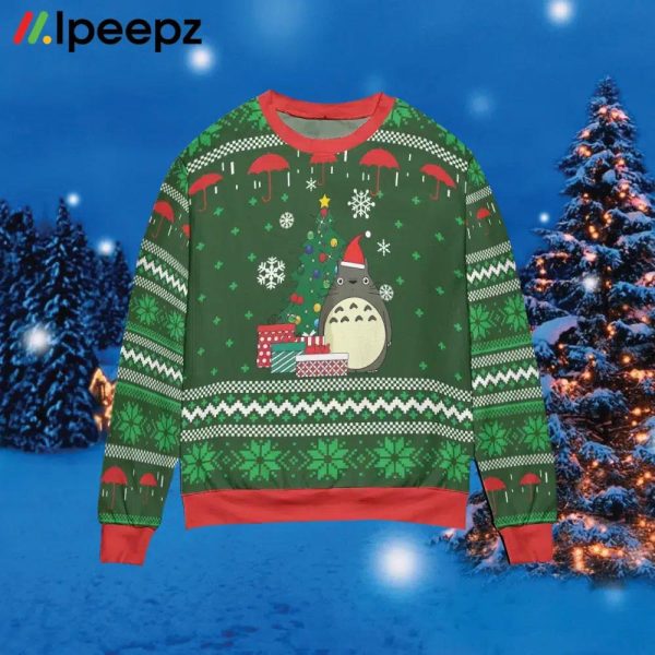 My Neighbor Totoro Green Ugly Christmas Sweater