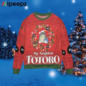 My Neighbor Totoro Ugly Christmas Sweater Style 3