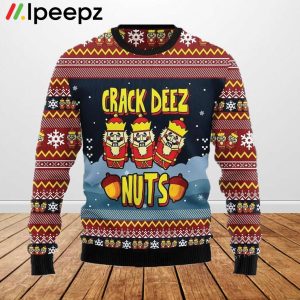 Nutcracker Crack Deez Nuts Ugly Christmas Sweater