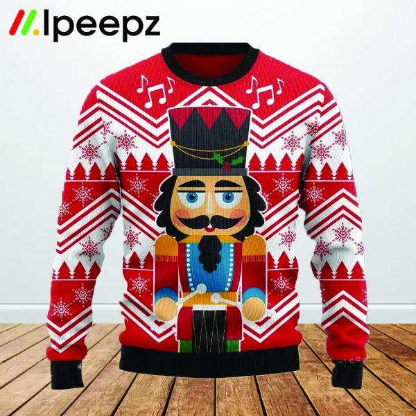 Nutcracker With Drum Ugly Christmas Sweater