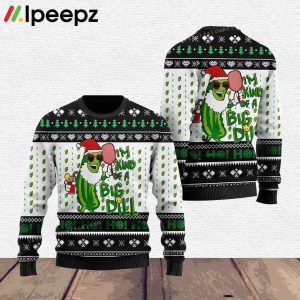 Pickleball Symol I’m Kind Of A Big Dill Ugly Christmas Sweater