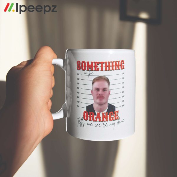 Zach Bryan Mugshot Something in the Orange Accent Mug