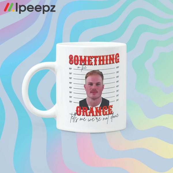 Zach Bryan Mugshot Something in the Orange Accent Mug