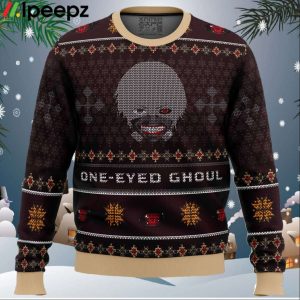 2Ken Kaneki One Eyed Ghoul Tokyo Ghoul Ugly Christmas Sweater