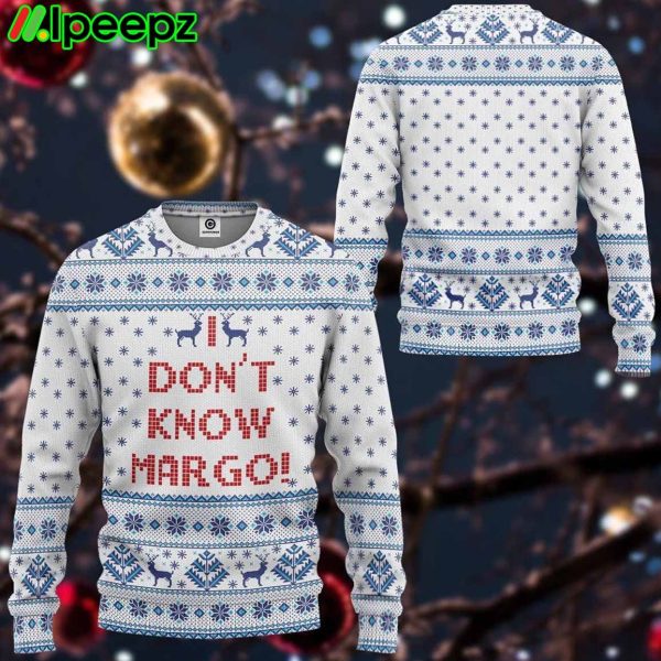 3D I Dont Know Margo National Lampoons Christmas Ugly Sweater