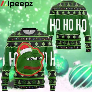 3D Pepe Frog Ugly Sweater Xmas Sweater
