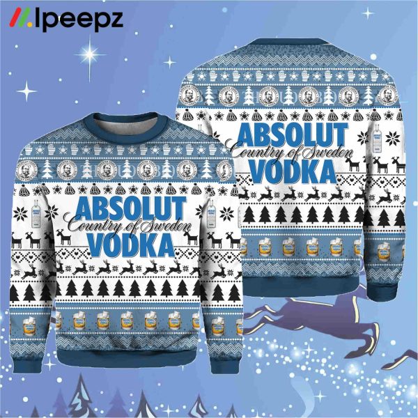 Absolut Vodka Ugly Christmas Sweater