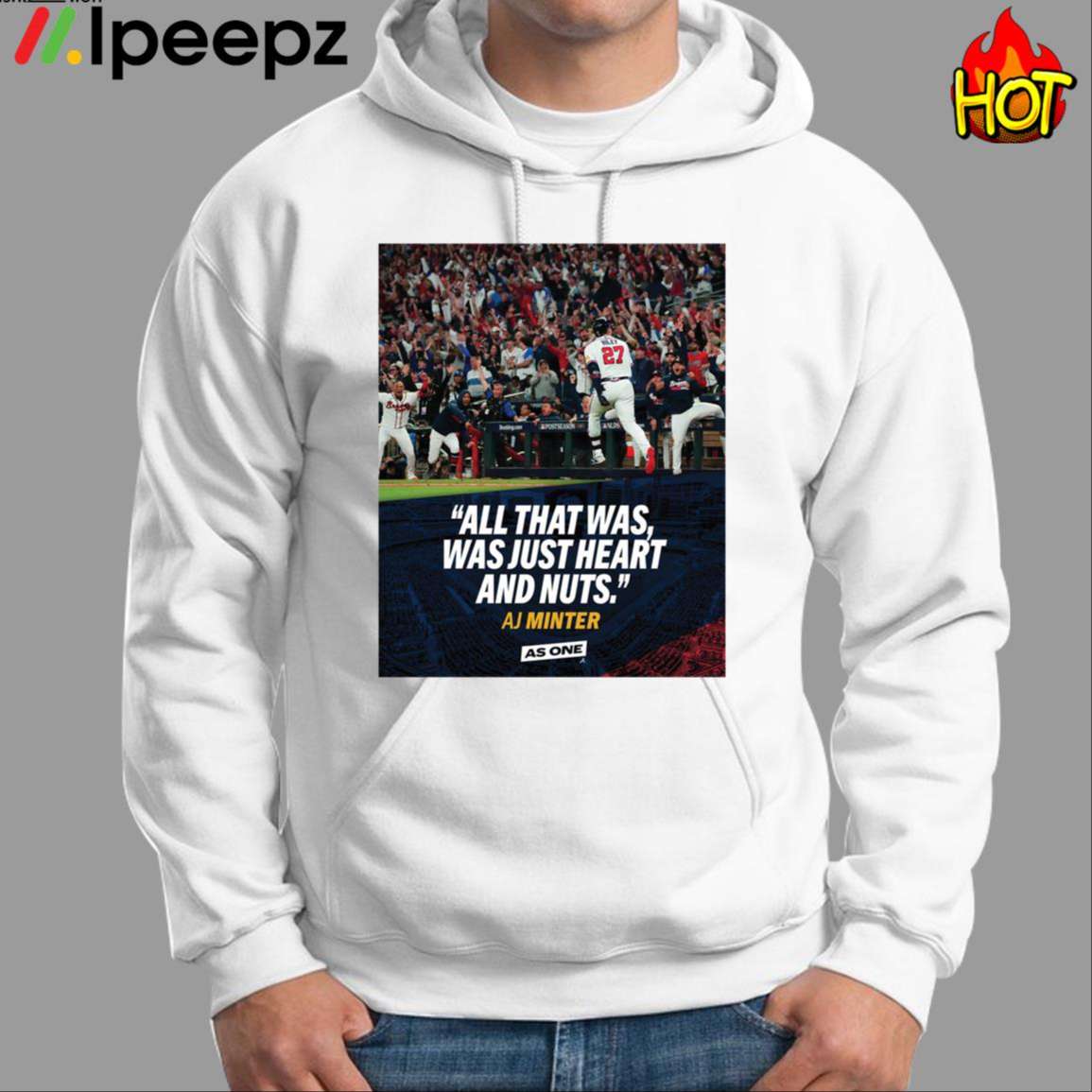Ipeepz All That Was Was Just Heart and Nuts AJ Minter Shirt