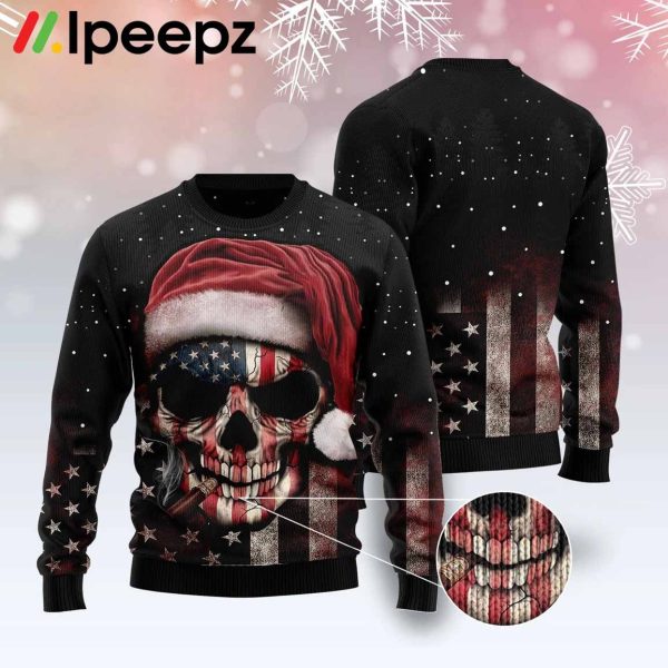 Amazing Skull Funny Family Ugly Christmas Holiday Sweater