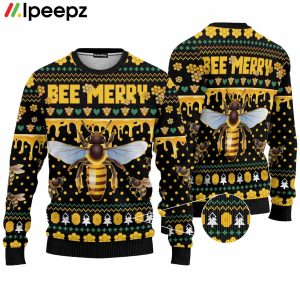 Animal Bee Merry Ugly Christmas Sweater