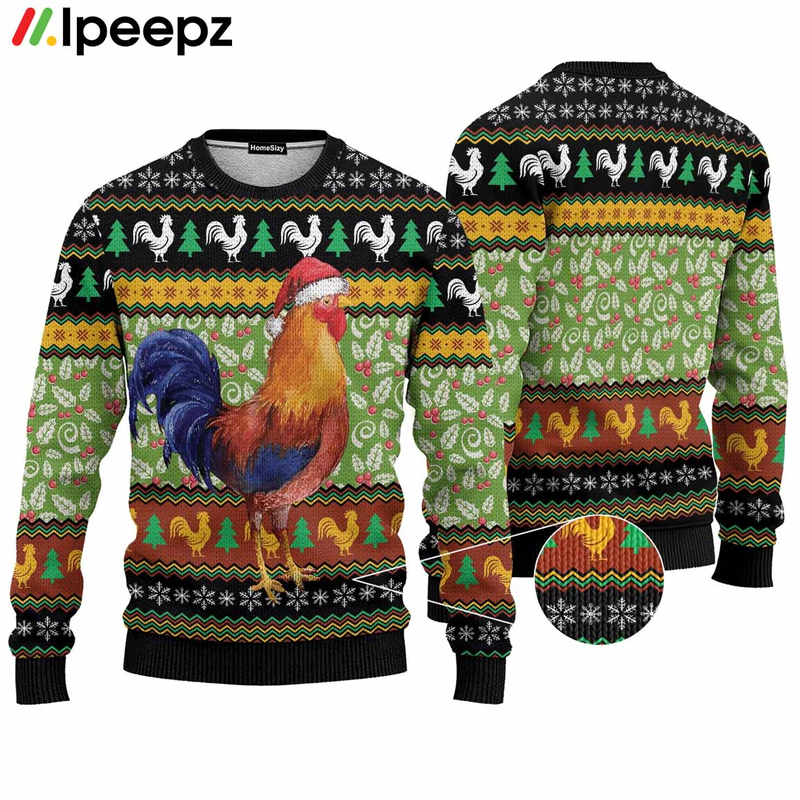 Animal Chicken Cluck Ry Christmas Ugly Christmas Sweater