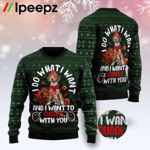 Beagle I Want Funny Family Ugly Christmas Sweater