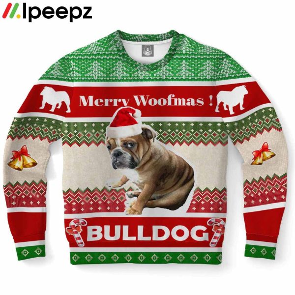 Bulldog Dog Ugly Christmas Sweater