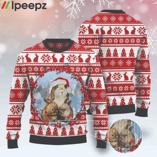 Bunny Christmas Funny Ugly Sweater