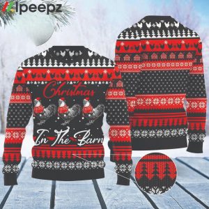 Chicken Farm Funny Family Christmas Holiday Ugly Sweater