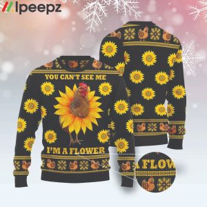 Chicken I’m A Flowers Farm Funny Family Christmas Ugly Sweater