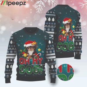 Chihuahua Oh My Dog Funny Christmas Ugly Sweater