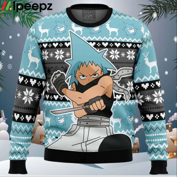 Christmas Black Star Soul Eater Ugly Christmas Sweater