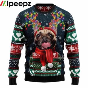 Cool French Bulldog Ugly Christmas Sweater