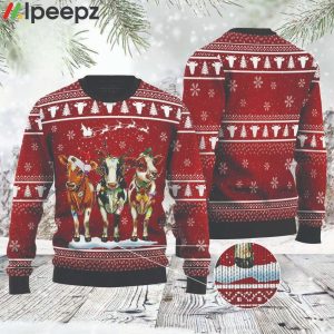 Cow Christmas Funny Ugly Sweater