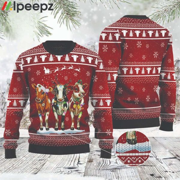 Cow Christmas Funny Ugly Sweater