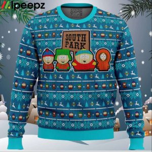 Crazy Main Characters South Park Ugly Christmas Sweater
