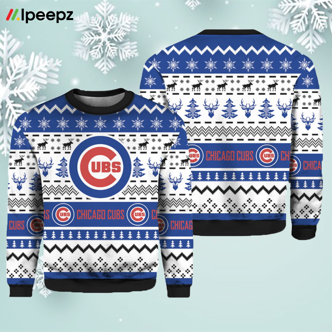 Chicago Cubs Funny Grinch Christmas Ugly Sweater