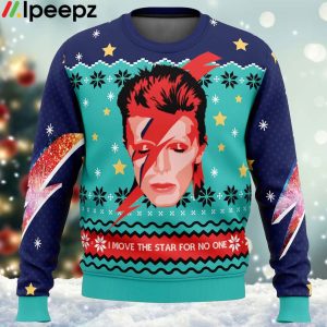 David Bowie Ugly Christmas Sweater