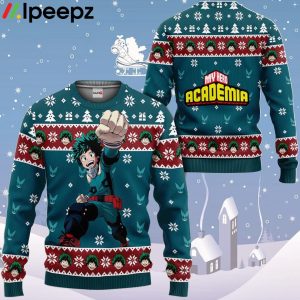 Deku Custom Anime Ugly Christmas Sweater