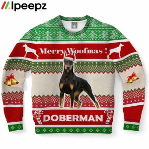 Doberman Dog Ugly Christmas Sweater