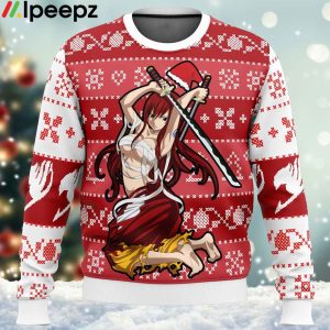 Erza Scarlet Fairy Tail Ugly Christmas Sweater