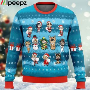 Festive Haikyuu Ugly Christmas Sweater