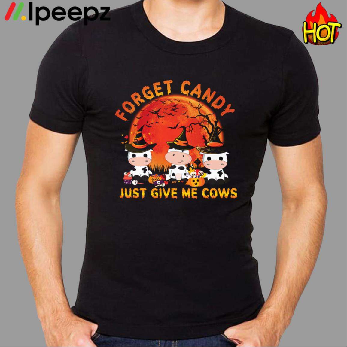 Forget Candy Just Give Me Cows Halloween Shirt 1 Copy