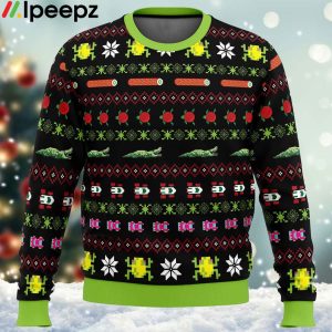 Frogs Logs And Automobiles Frogger Ugly Christmas Sweater