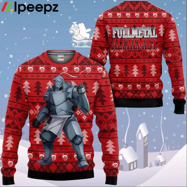 Fullmetal Alchemist Alphonse Elric Ugly Christmas Sweater Custom For Anime Fans