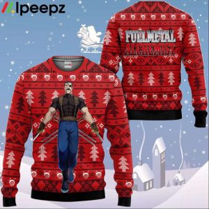 Fullmetal Alchemist King Bradley Custom Anime Ugly Christmas Sweater