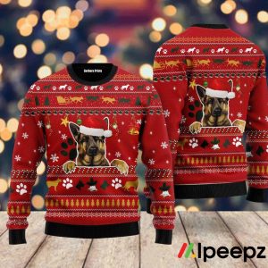 German Shepherd Dog Ugly Christmas Sweater