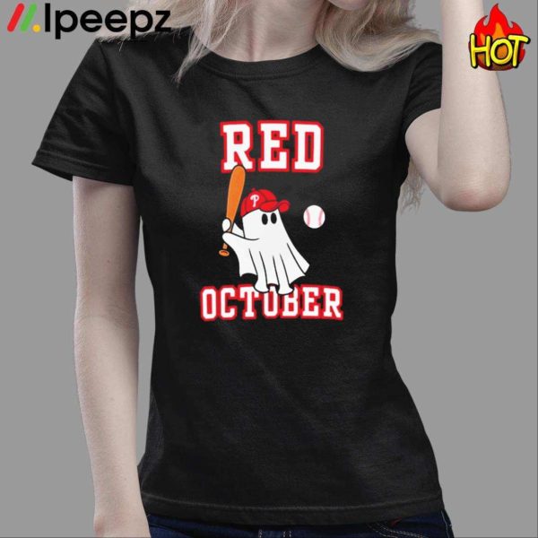 Ghost Philadelphia Phillies Red October 2023 Shirt