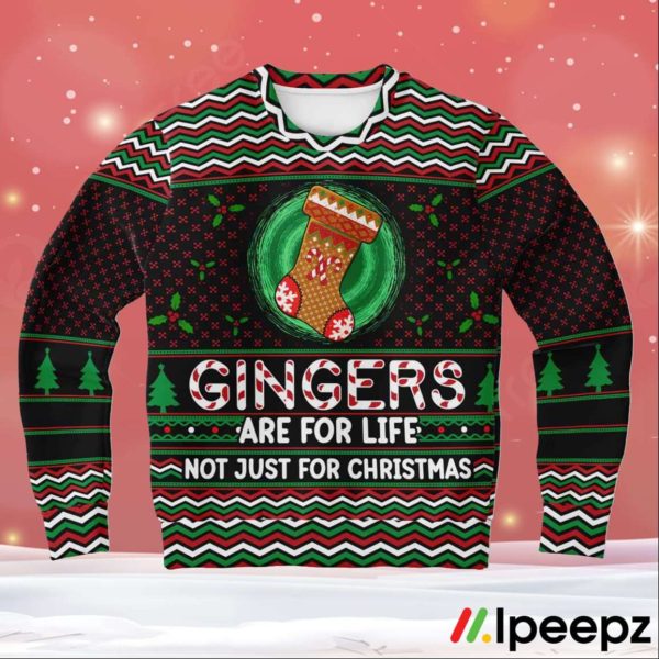 Ginger Are For Life Not Just For Christmas Ugly Sweater