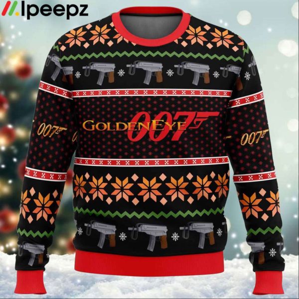 Golden Eye Ugly Christmas Sweater