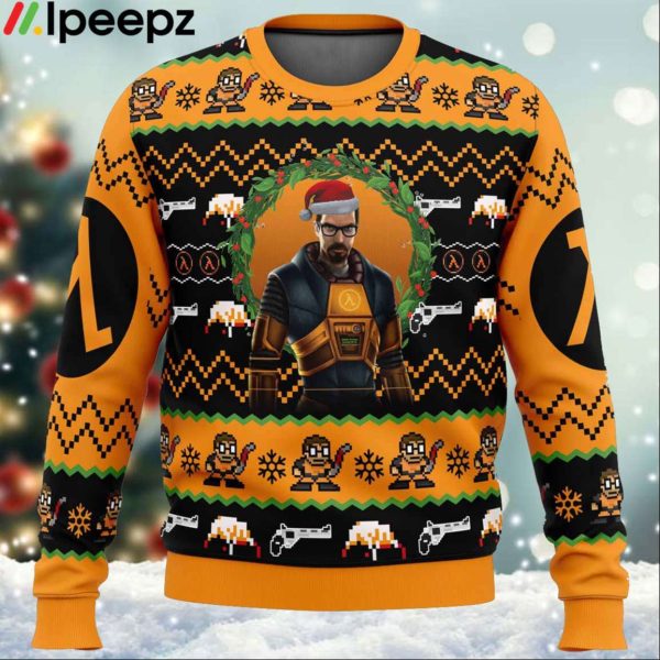 Gordon Freeman Half Life Ugly Christmas Sweater