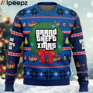 Grand Theft Xmas GTA Ugly Christmas Sweater